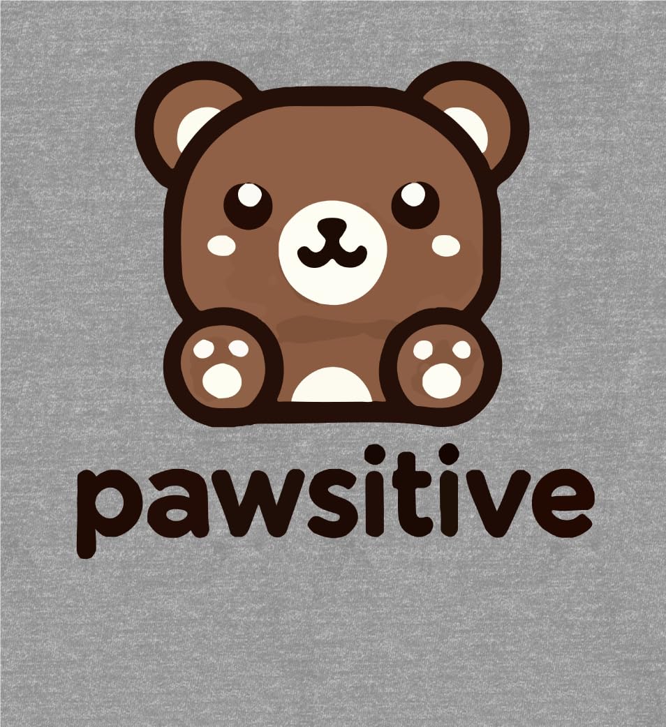 Pawsitive Bear Youth Heather Gray Jogger Pants-XL