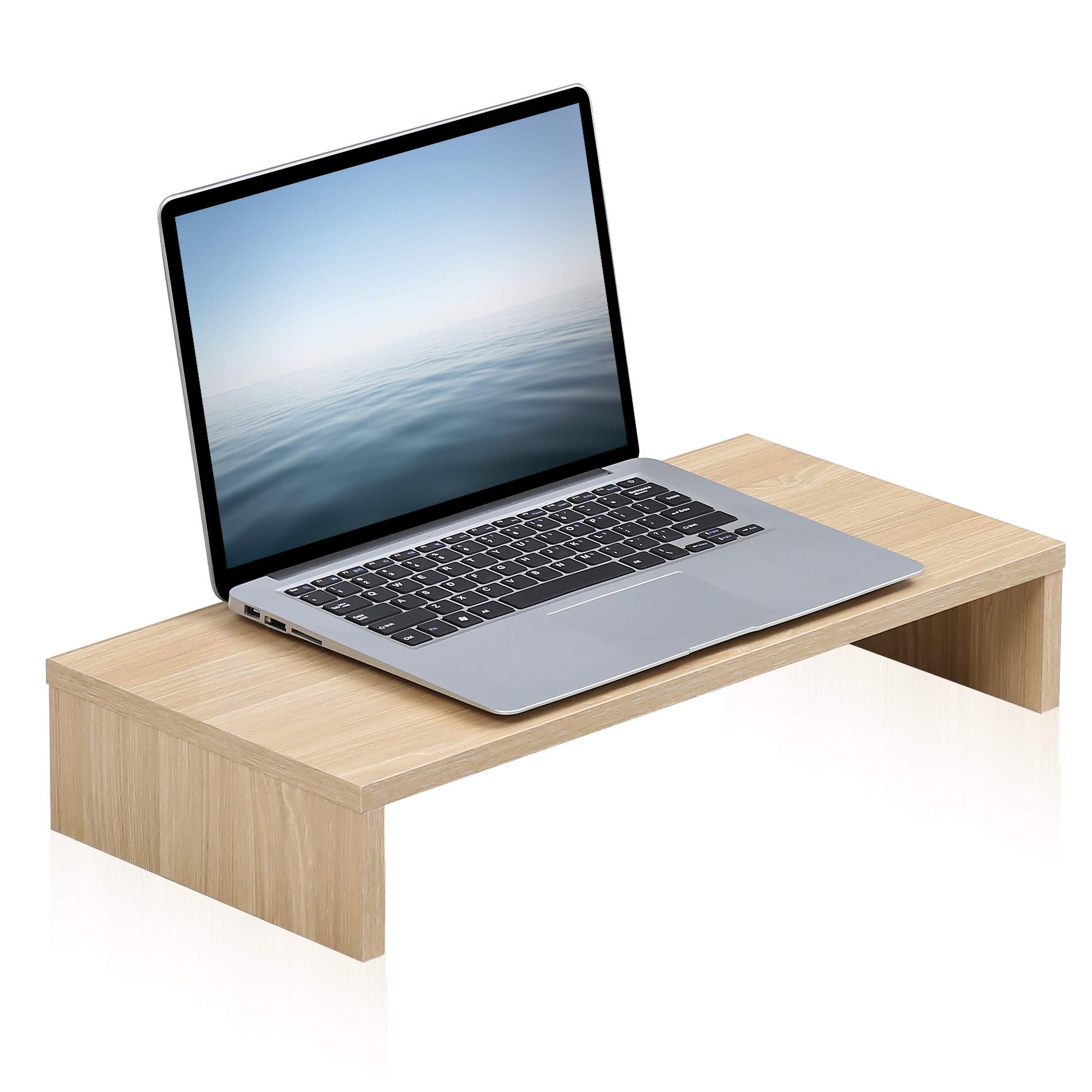 FITUEYES Computer Monitor Stand 54cm Wide with Keyboard Storage Space fit PC/Laptop/TV Screen