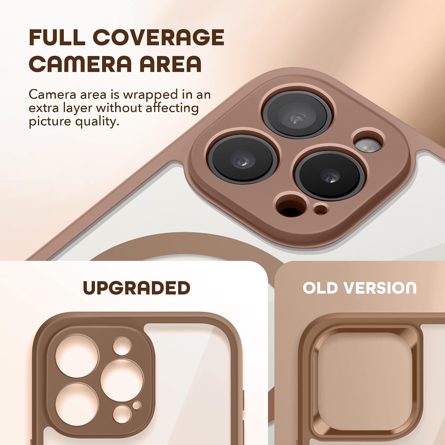 TIESZEN for iPhone 15 Pro Max Case, Compatible with MagSafe, Brown image 4
