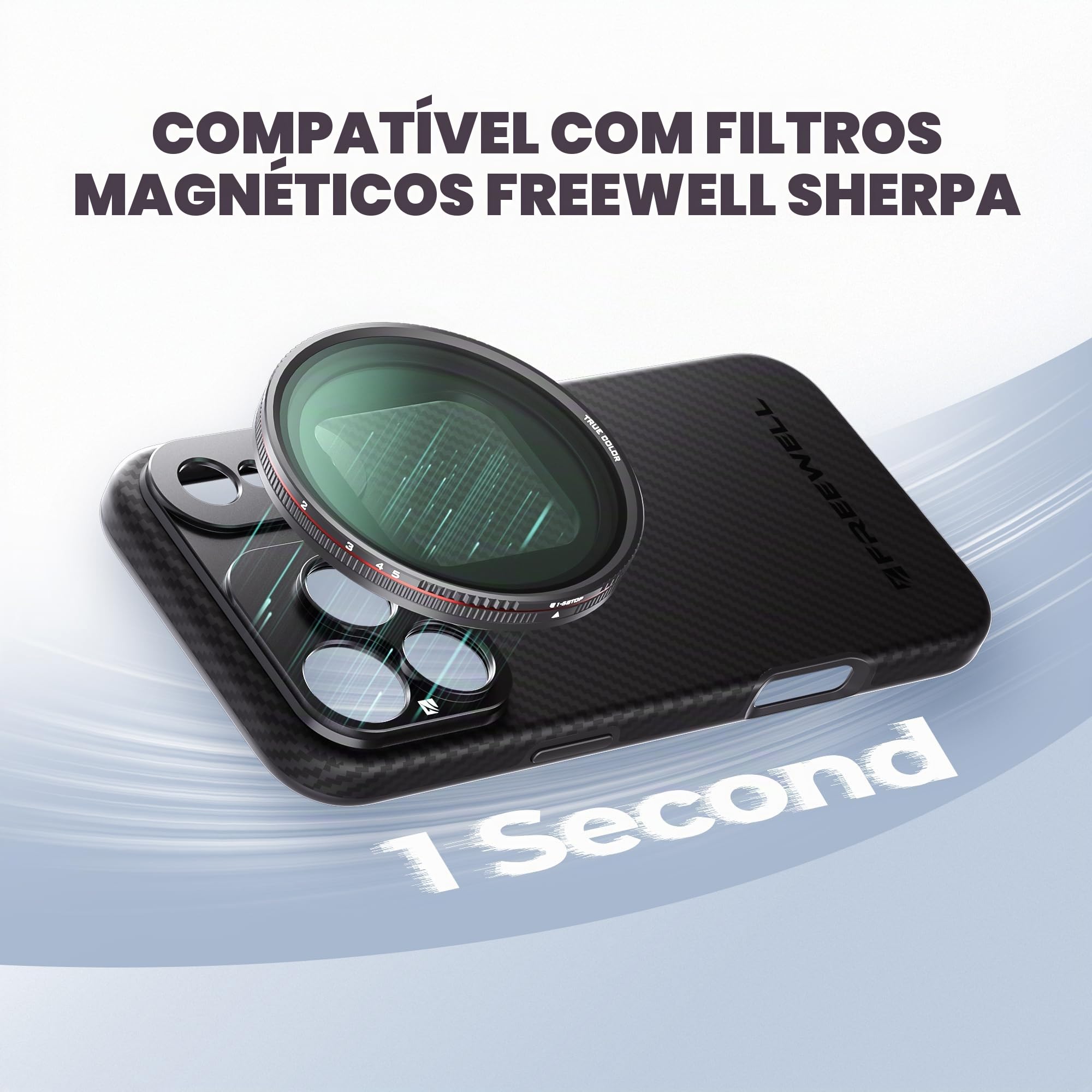 iPhone 17 Pro Max 用freewellケース FREEWELL Capa Pro Filmmaker para telefone 17 Pro Max - filtro