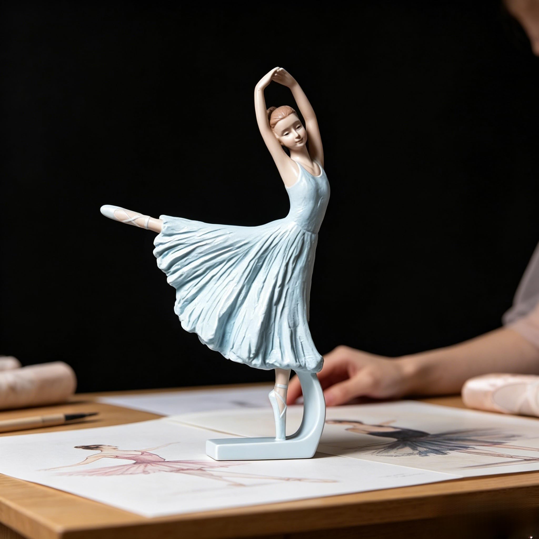 Ballerina Dancing Mary 磁石で踊る人形 西ドイツ Amazon.com: PINK FOREST Ballerina Girl Figurines Ballet Dancer