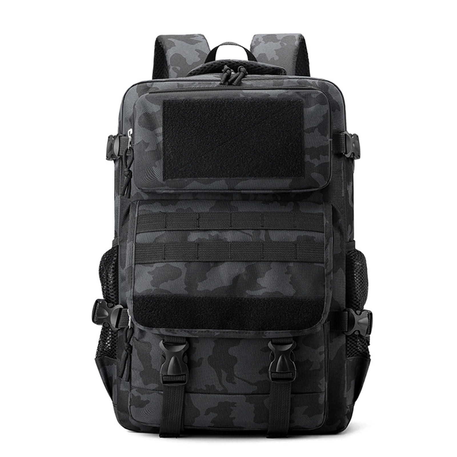 Lawaia travel backpack 25L rucksack for men camping hiking tactical military backpack womens school work bag fishing back pack 47 * 30 * 17cm daysack (Black CP)