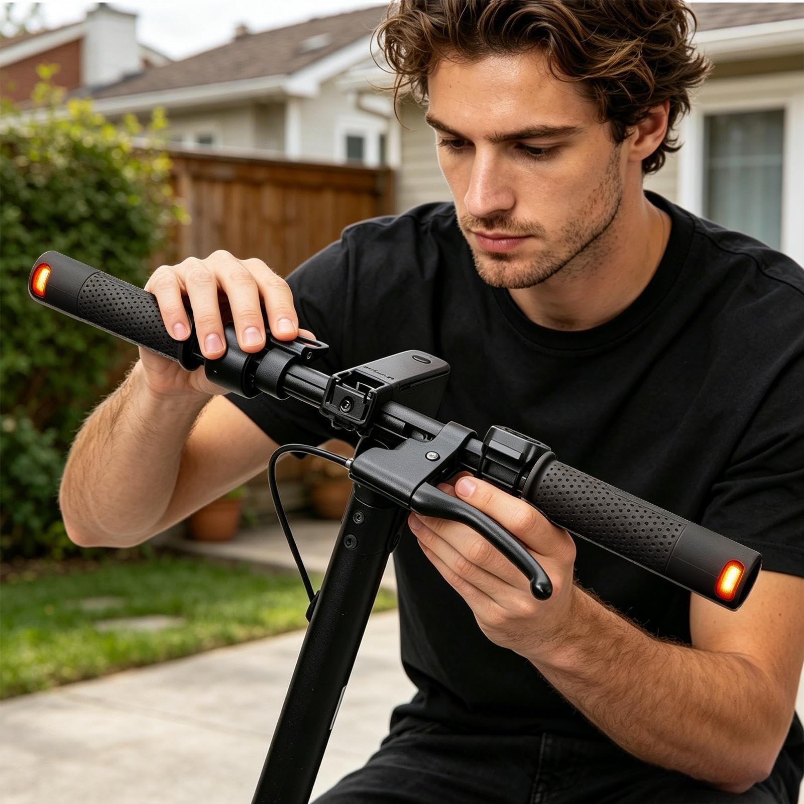 Frecce Monopattino Elettrico Di Segnalazione LED Con Telecomando | Indicatore Di Direzione Da Manubrio Per E-Scooter Per Strada Outdoor Bici Guida Notturna Viaggi Uso Quotidiano