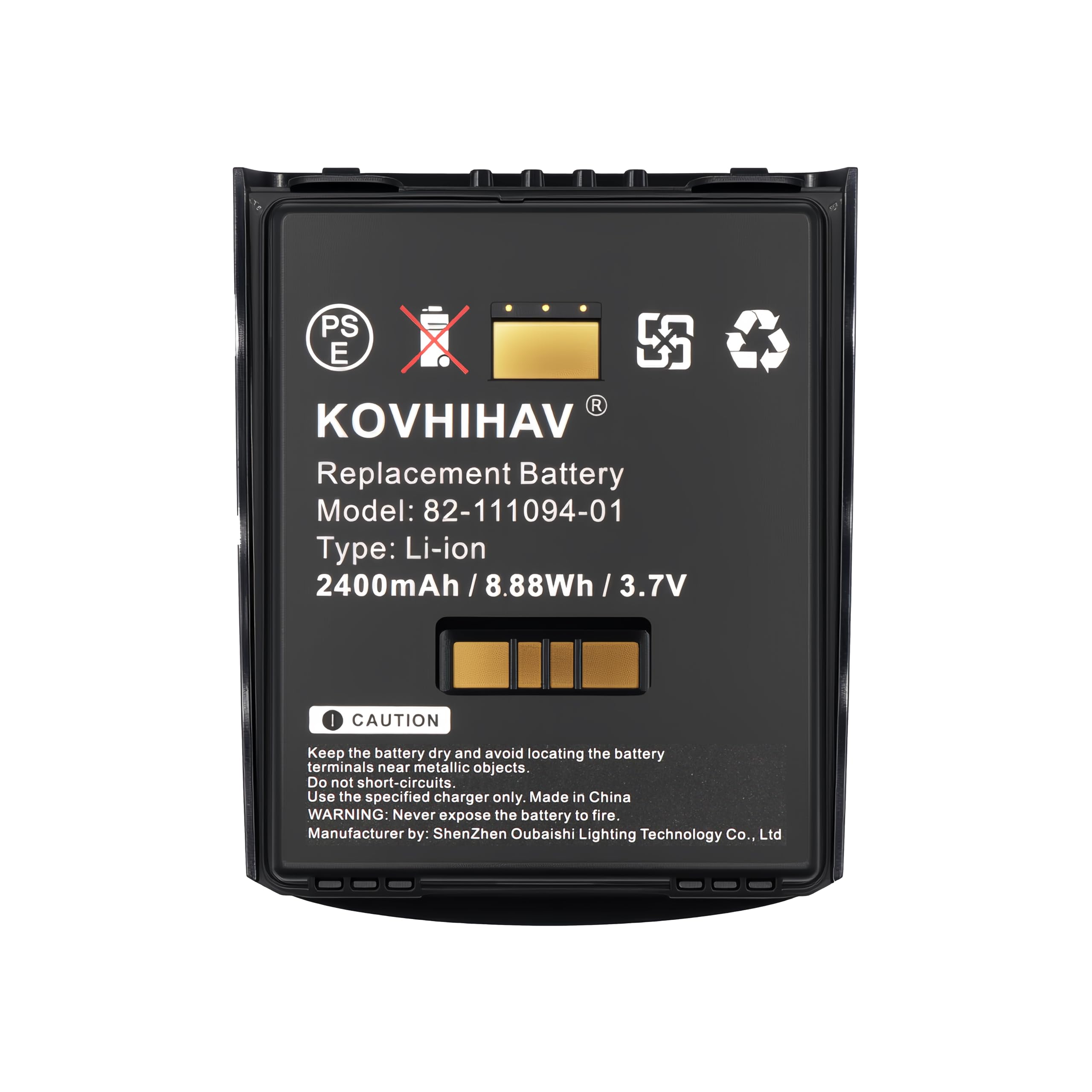 Replacement Battery for Zebra/Motorola/Symbol MC55 MC55A MC56 MC65 MC67 MC5590 MC55A0 MC5574 82-111094-01 2400mAh/3.7V