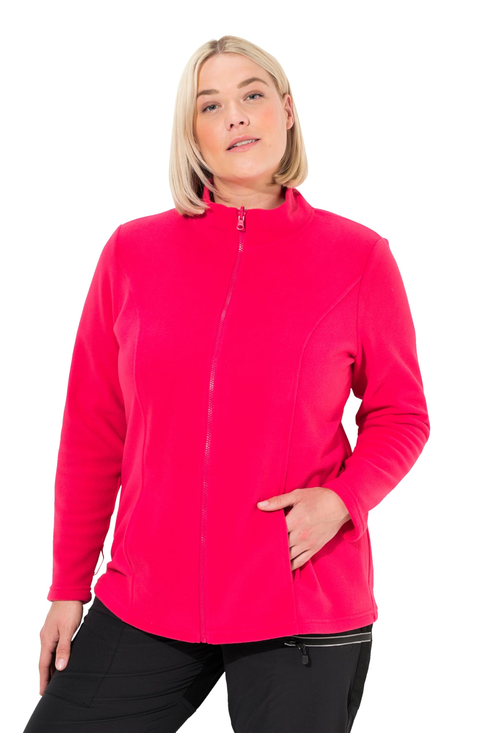 Ulla Popken Damen große Größen Übergrößen Plus Size Fleecejacke, Baukastensystem, Innenjacke, recycelt 796970