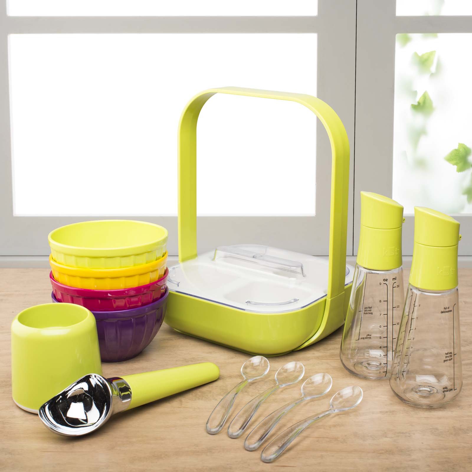 【KITCHEN DIARY】（T-25） Amazon.com: Zak Designs Kitchen to Table 4-section Condiment Caddy