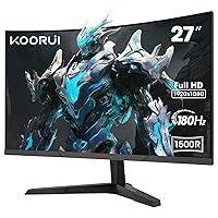 KOORUI Curvo Monitor Gaming 27 Pollici,1920×1080 (FHD)