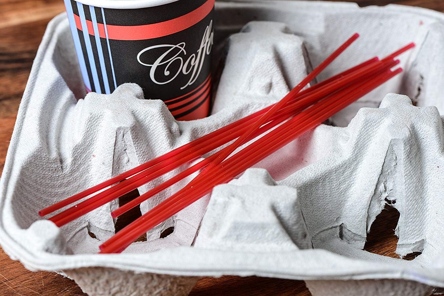 7000 Count Plastic Stirrer 7.5inch, Sip Stirrer, Sip Straw, For Coffee, Cocktail, Latte and Tea - 7.5 Inches, 1000/Box, Red