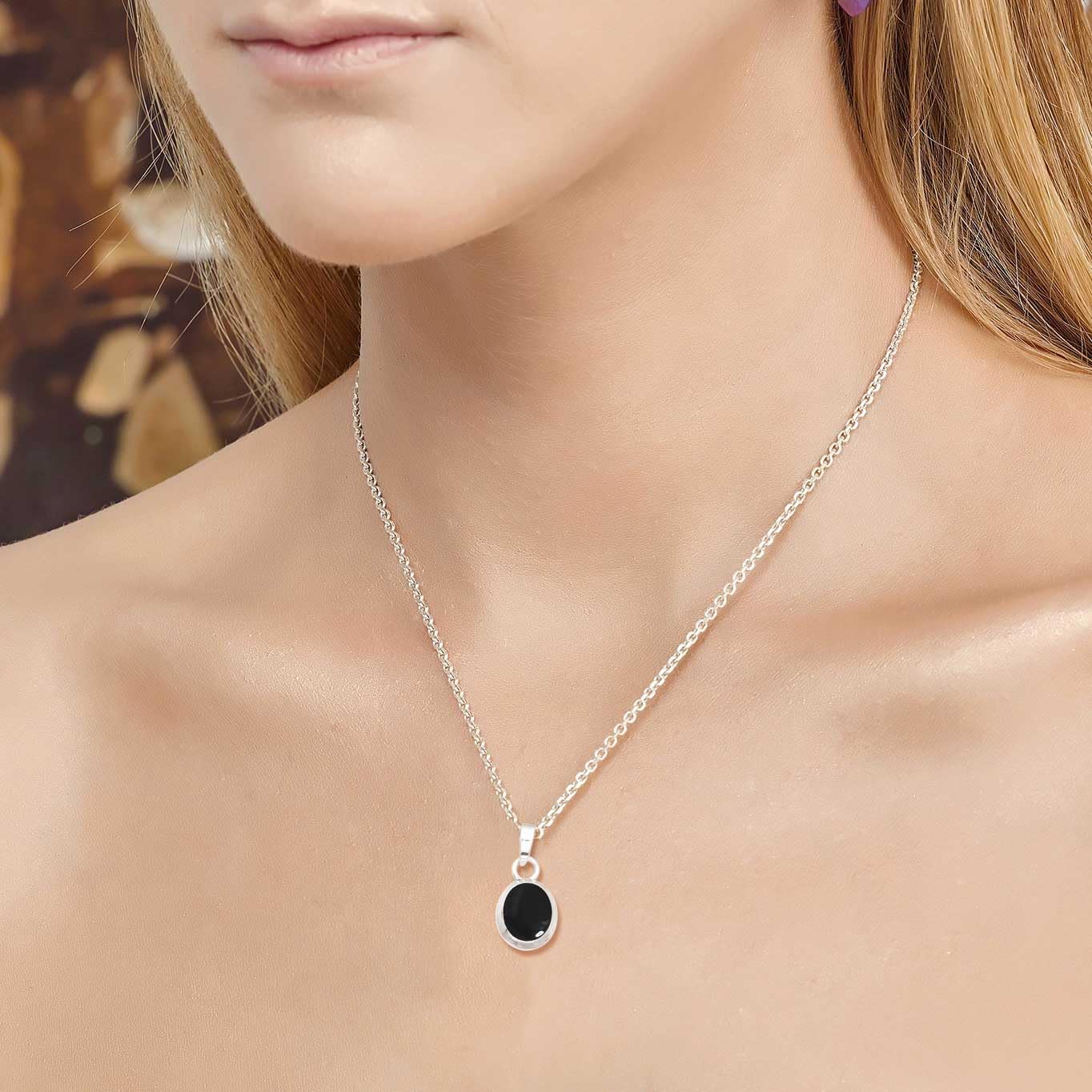 Agate, Moonstone, Pearl, Garnet Oval Handmade Pendant Necklace Genuine 925 Sterling Silver Boho Natural Gemstone Jewelry For Women