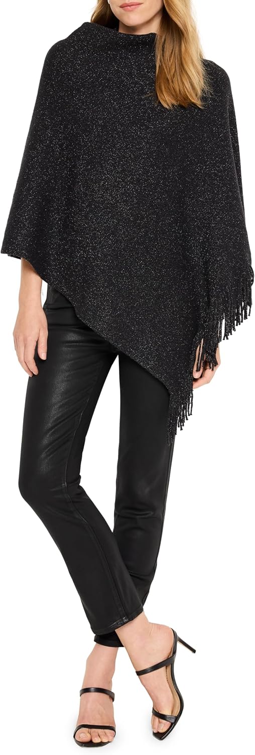 NIC+ZOE Women's Metallic Go to Poncho