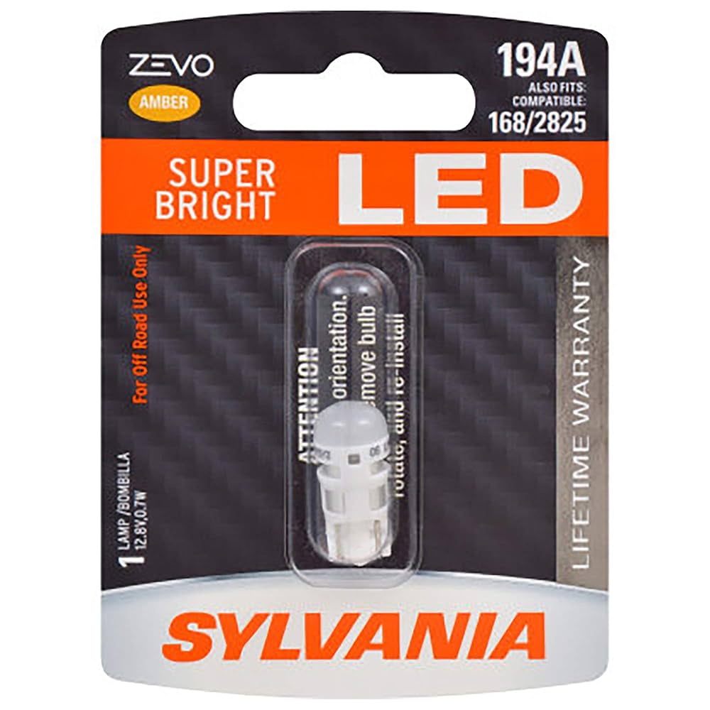 ブイズ（Flar, Vapor, Jolt, Esp, Umbr, Sylv） Amazon.com: SYLVANIA - 194 T10 W5W ZEVO LED Amber Bulb