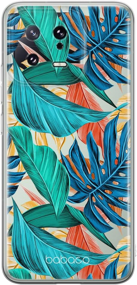 Babaco ERT Group Mobile Phone case for Xiaomi 13 Original and Officially Licensed Pattern Plants 005 optimally adapted to The Shape of The Mobile Phone, Partially Transparent