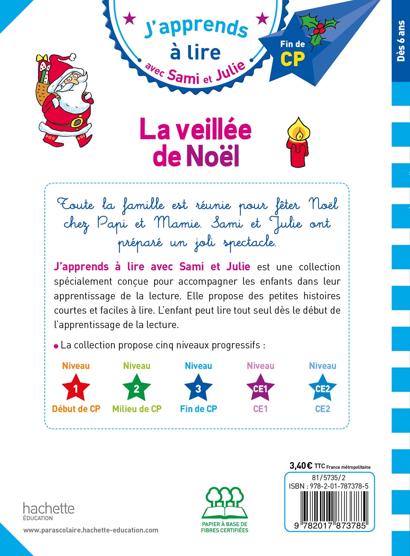 Sami et Julie CP niveau 3 La veillée de Noël: Fin de CP, niveau 3