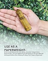 Vista 6 de Varita de ojo de tigre, cristales curativos, juego de varita de cristal, varita wicca, meditación curativa, punto de torre de cristal, torre