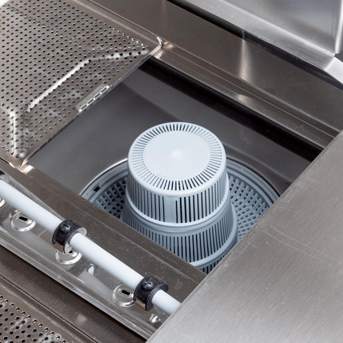 Geschirrspülmaschine HYPRO-GSM54SLE | Korb 50×50 cm | Gastro Geschirrspüler | Reiniger- & Klarspüldosierer | Ablauf- & Drucksteigerungspumpe | Enthärter | 400 V | Edelstahl | Made in Europe