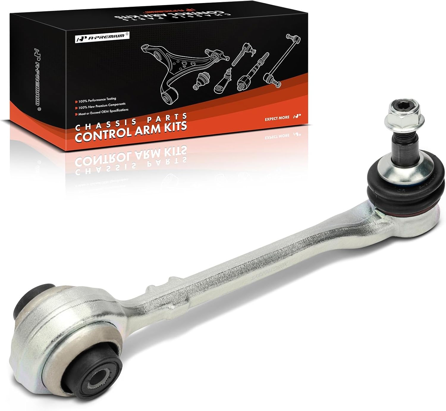 A-Premium Front Left Rearward Lower Control Arm with Ball Joint & Bushing, Compatible with BMW X3 2018-2021, X4 2019-2021