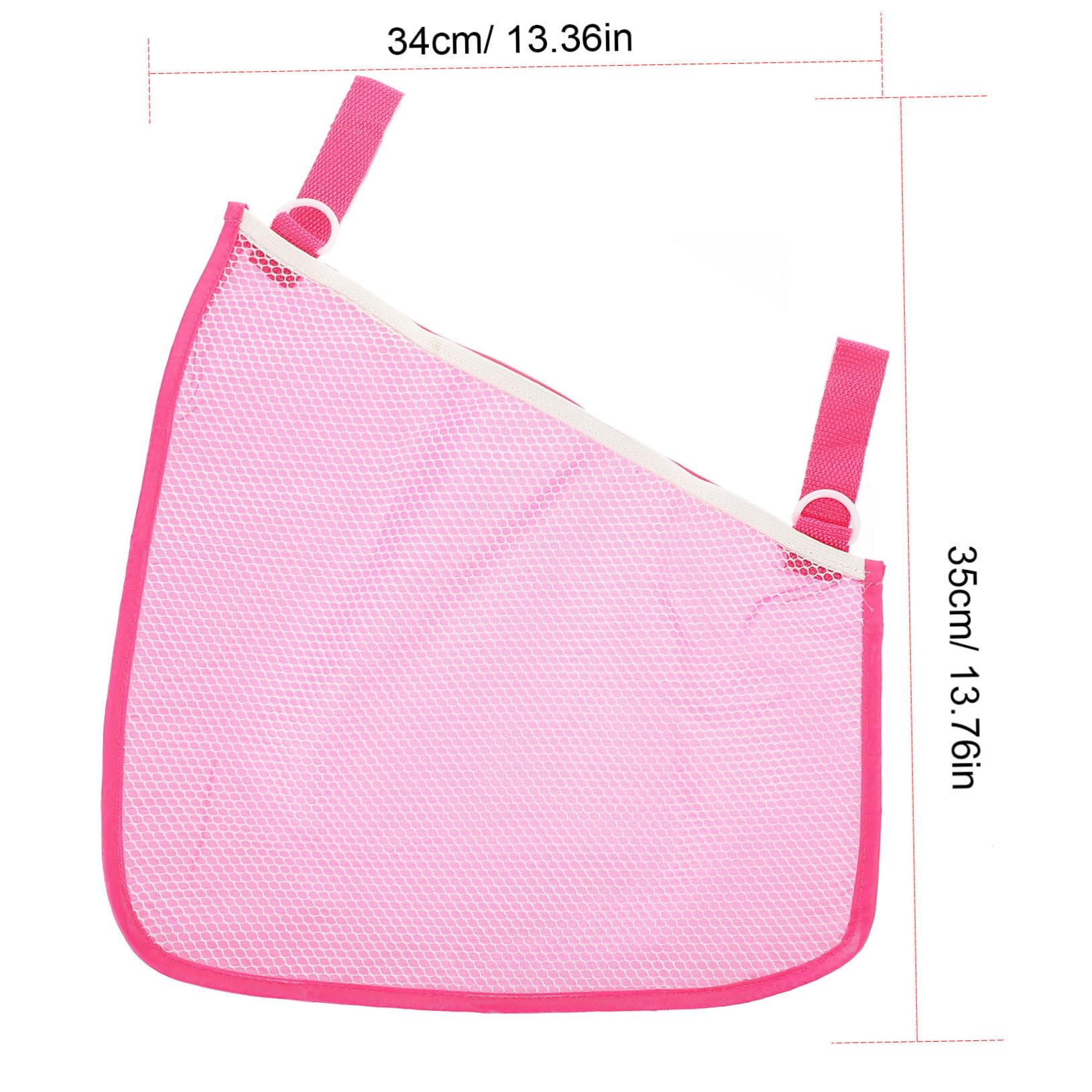 RORPOIR 2pcs Mesh Baby Stroller Storage Bag Universal Stroller Accessories Side Sling Bag Portable Pink