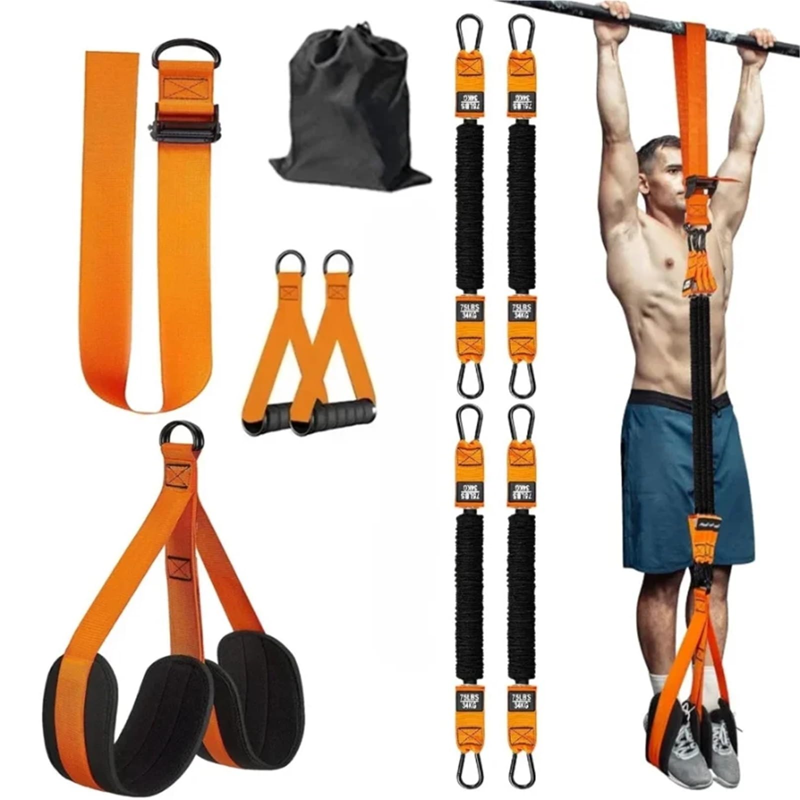 Fasce Elastiche in Tessuto Fasce di supporto for trazioni, fascia resistenza resistente for, poggiaginocchia, fasce for l'assistenza alle for l'allenamento della forza