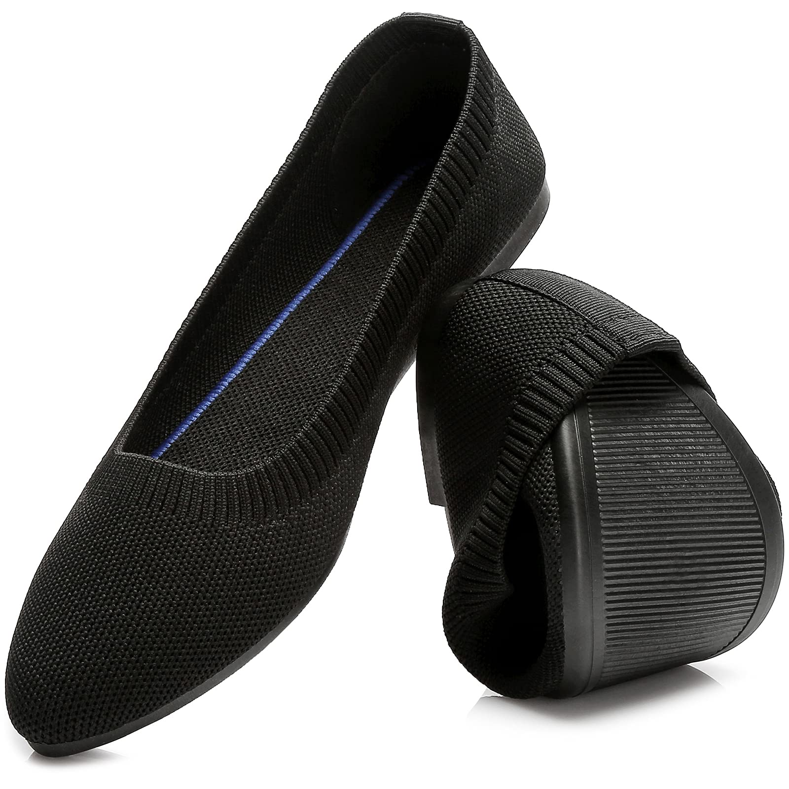 HEAWISHWomen’s Ballet Flat Flats Shoes Comfortable Mesh Pointed Toe Slip On Dress