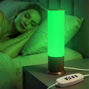520nm Green Light Therapy Lamp, LED Narrow Band Cylinder Desk Light