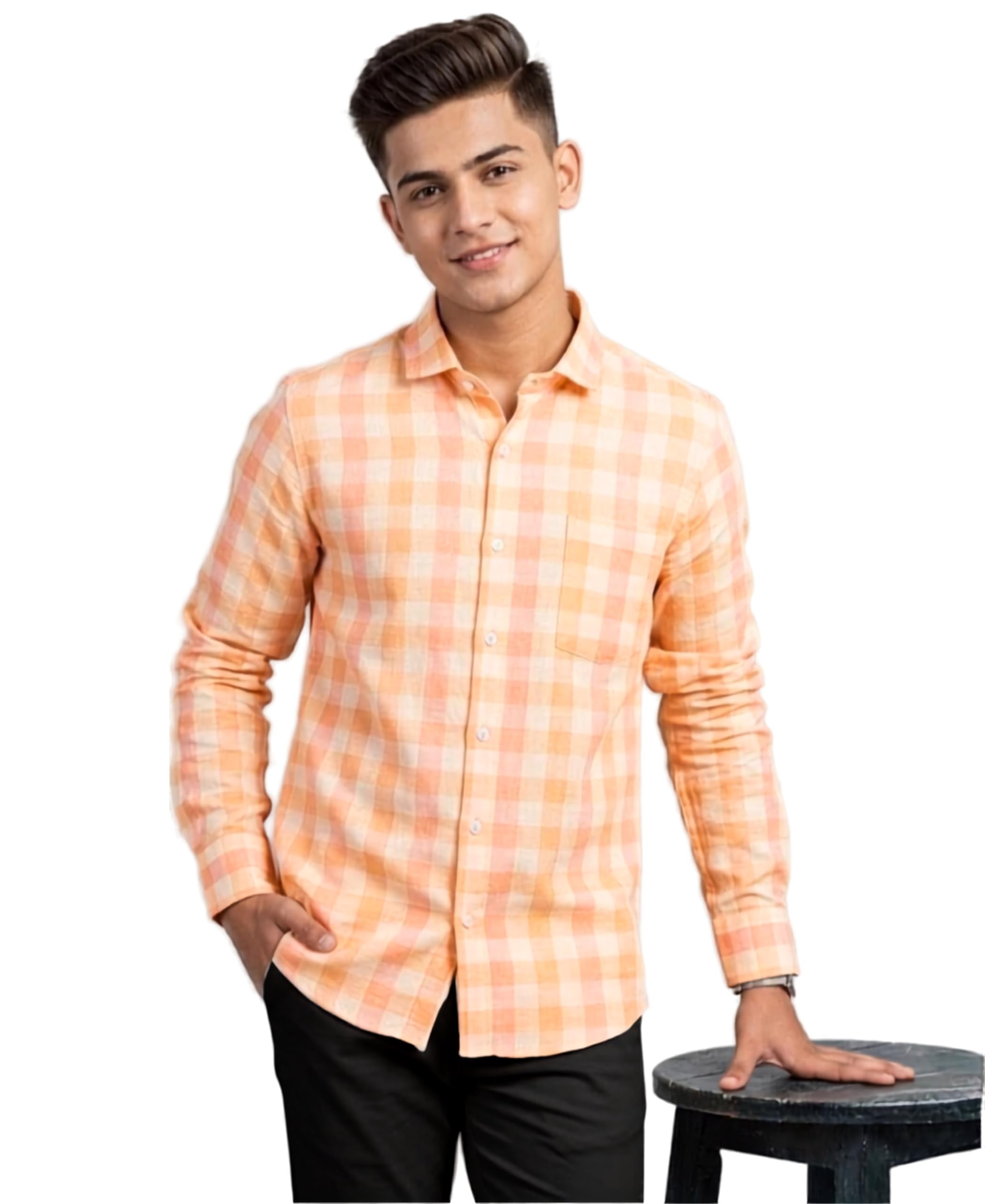 Men's Checkered Formal Shirts | Full Sleeves - Regular Fit | Everyday Wear-picture-29