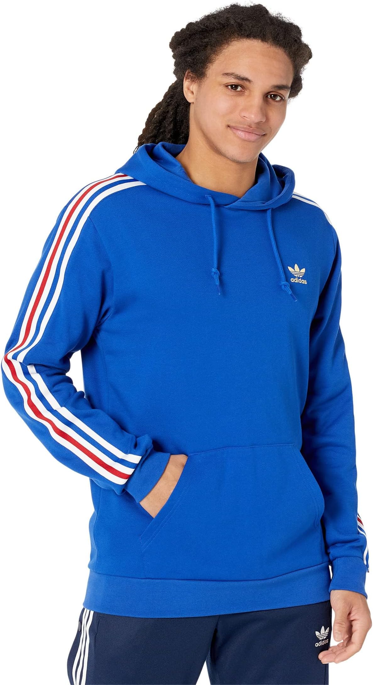 adidas red white and blue sweatshirt