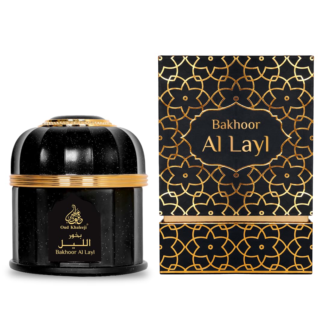 "Oud Khaleeji BUKHOOR AL LAYL 250g - An Aromatic Symphony of Premium Incense, Nighttime Elegance, and Captivating Fragrance"
