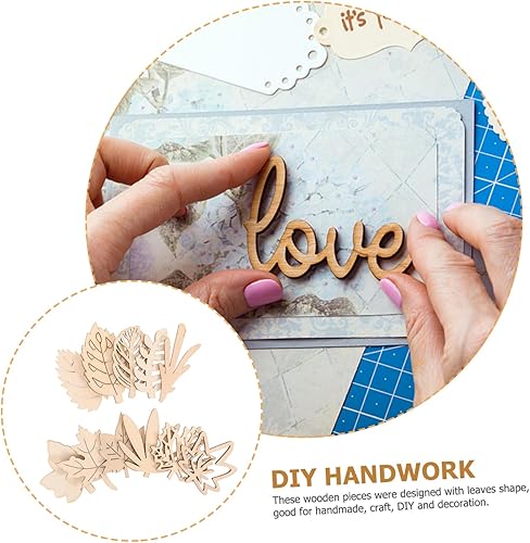 Miniatura 8 de EXCEART Etiqueta 1 Set Decoración de madera Rebanadas de madera sin terminar rebanadas de madera Rebanadas de madera para hojas de bricolaje