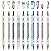 10 Color Metal Giltter 3D Nail Art Pens Set, Kalolary Double-ended Nail Point Dotting Pen Drawing Painting Liner Brush for DIY Nail Art Beauty Adorn Manicure Tools(G)
