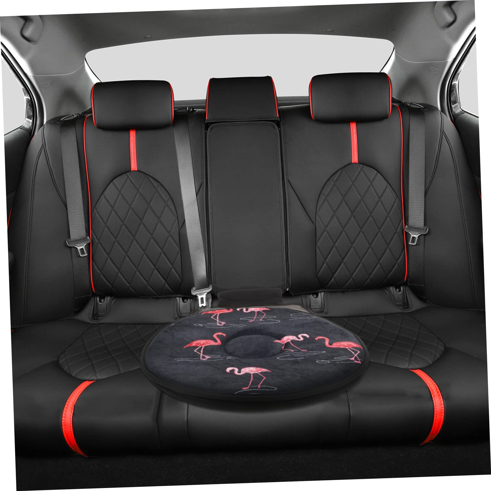 Cojín Giratorio para Asiento de Coche 360 Grados, Tejido y Esponja