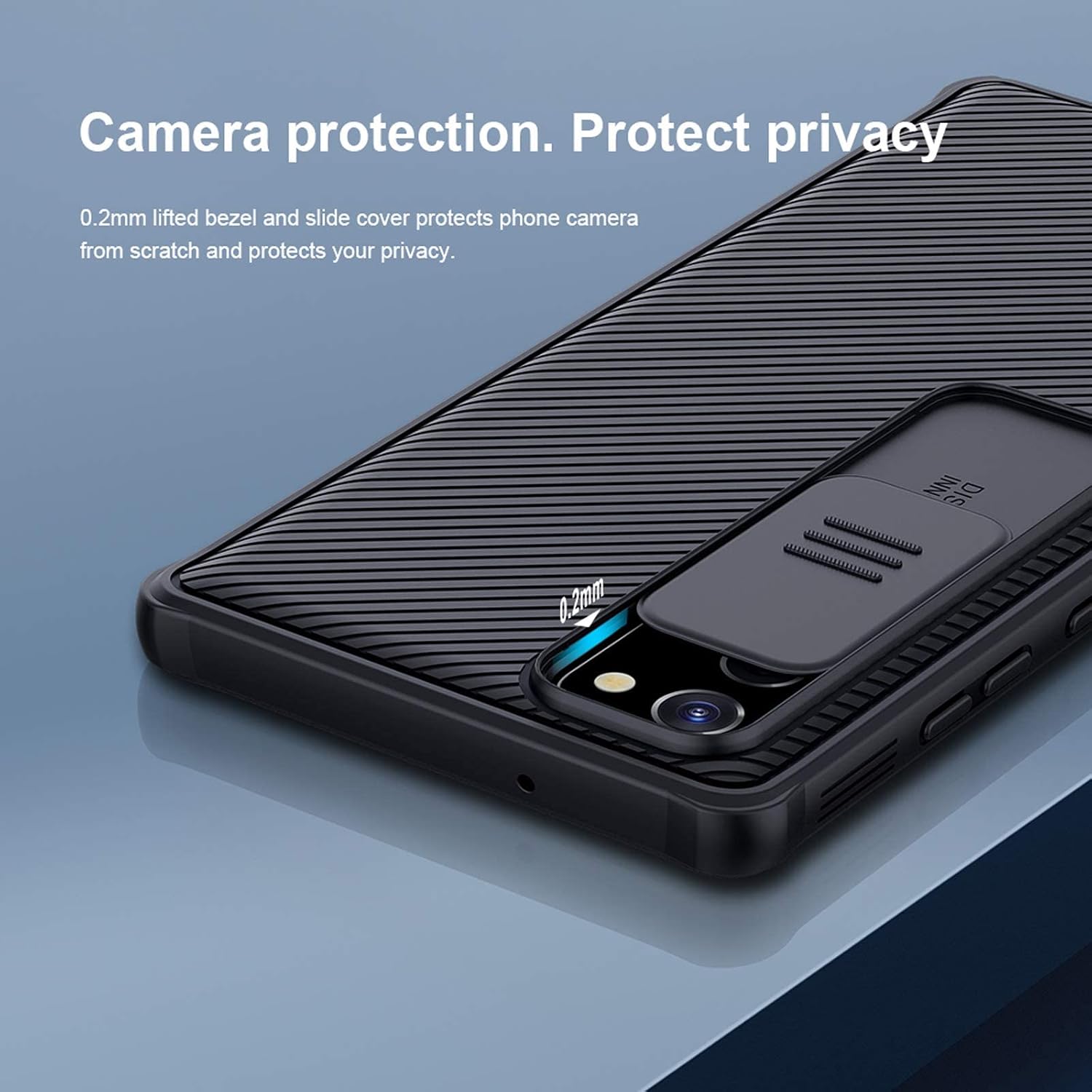 Nillkin Note 20 Case, CamShield Pro Case with Slide Camera Cover Slim Stylish Anti Slip Shockproof Protective Case for Samsung Galaxy Note 20 - Black