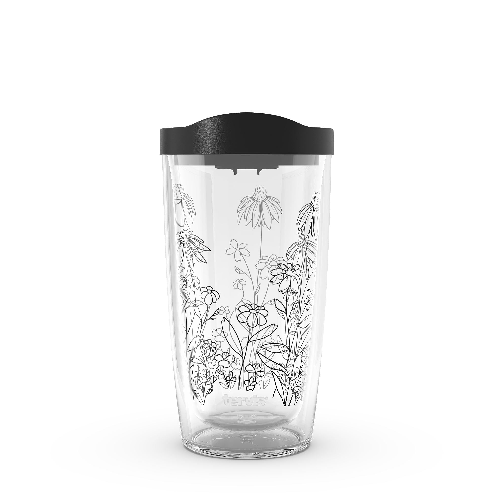 Gobelet isotherme en plastique Tervis à motif épinacée et fleurs sauvages pour boisson