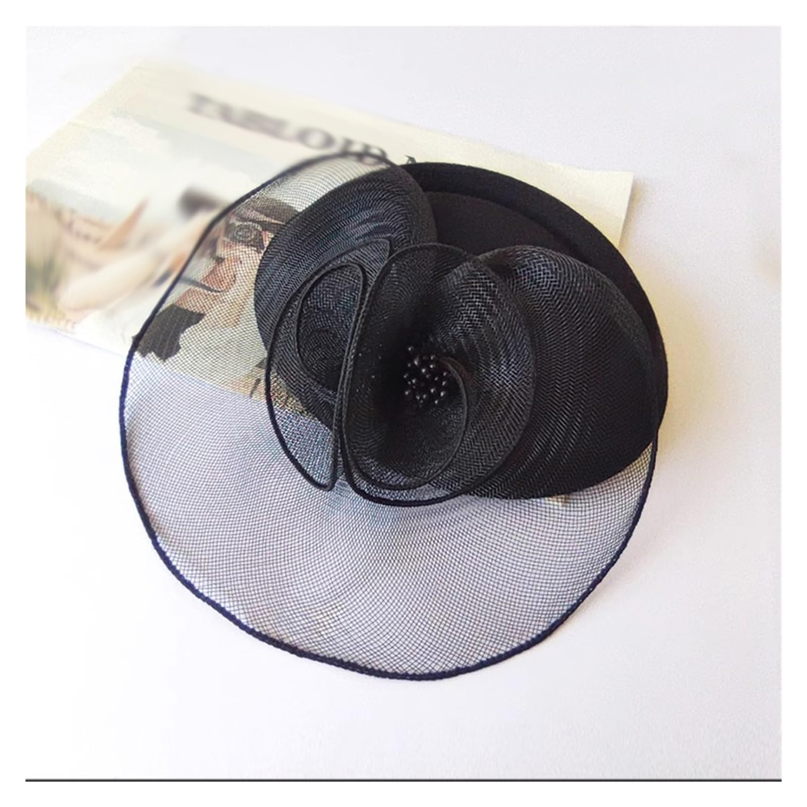 Petit chapeau robe de soirée en maille fine Argento pour haute cérémonie