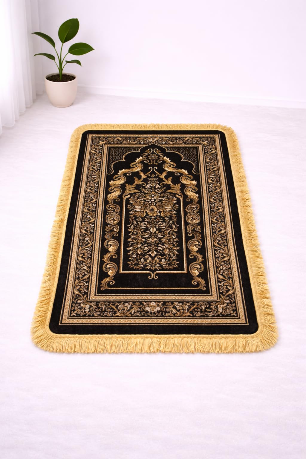 Janamaz Prayer Mat - Velvet, Aasan, & Comfortable -14