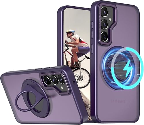 Miniatura 8 de Funda magnética para Samsung Galaxy S22 Plus (no S22 / S22 Ultra) compatible con Magsafe, protección de grado militar a prueba de golpes con soporte