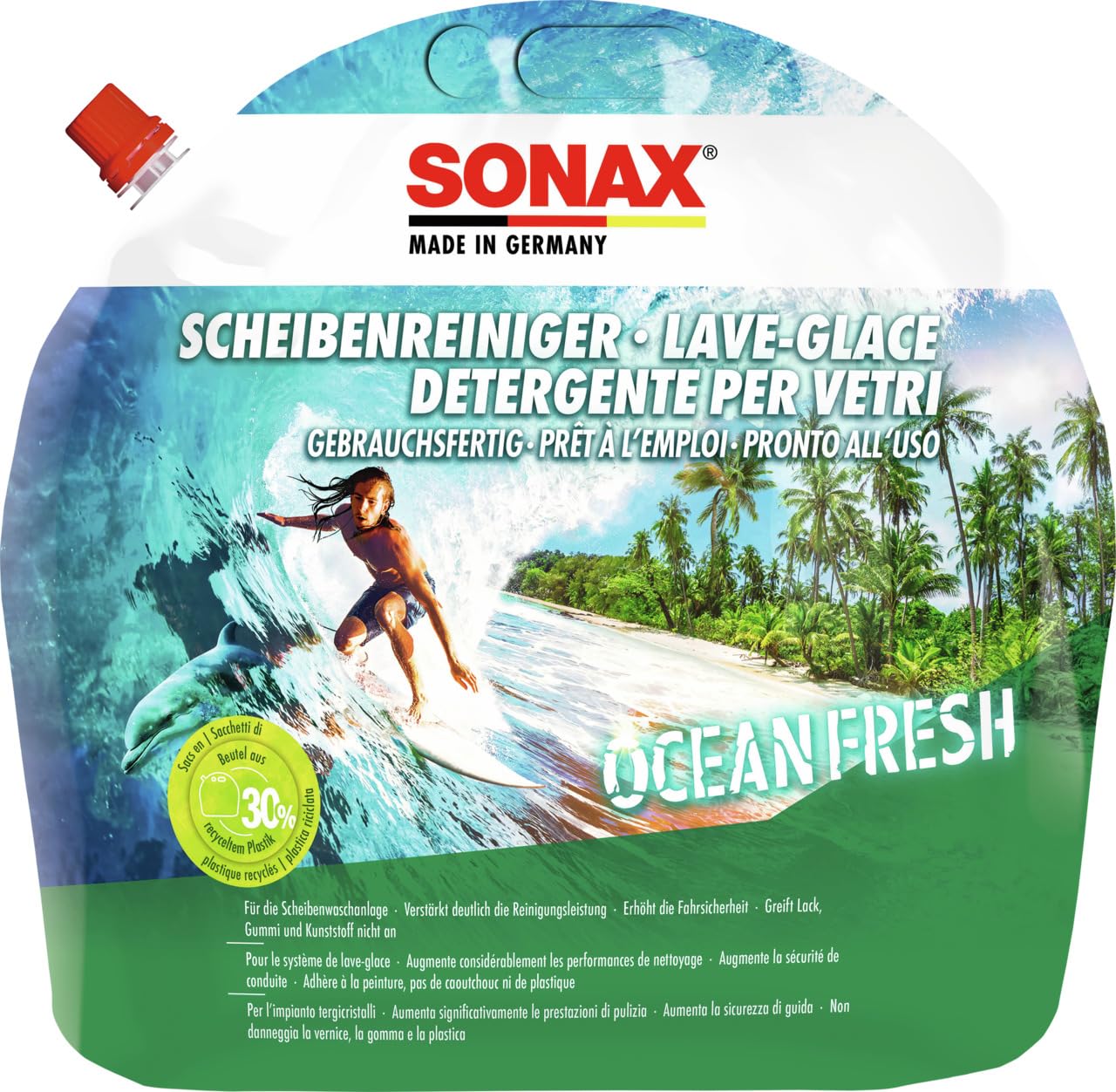 Sonax ScheibenReiniger Gebrauchsfertig Schnell Wirkendes Wischwasser Für Die Sch