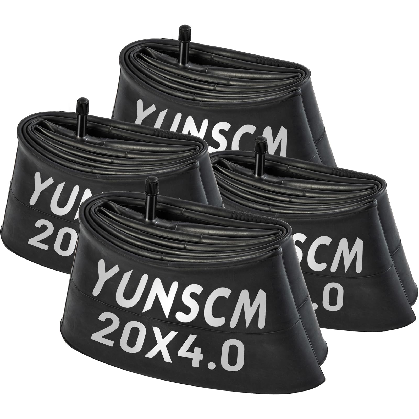 YunSCM 4PCS 89/102-406 20 pollice Camere d'aria 20x3.5/4.0 AV32mm valve Compatibile 20 pollice Bicicletta elettrica Camere d'aria 20x3.5 20X4.0