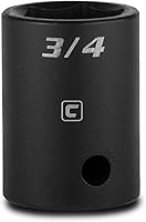 Vista 11 de Capri Tools Dado de impacto poco profundo de 1 pulgada, accionamiento de 1/2 pulgada, 6 puntos, SAE