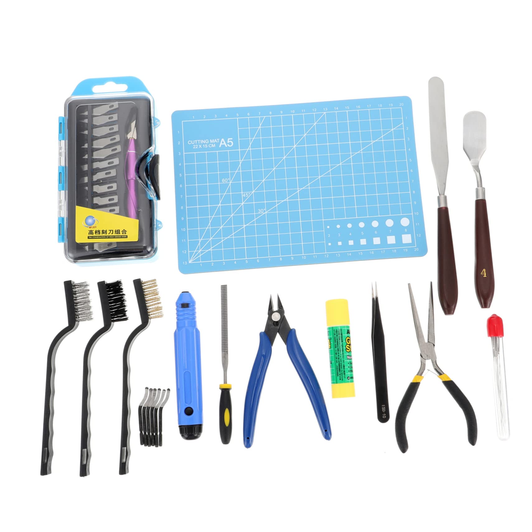 PartyKindom Kit De Limpieza Impresora Agujas Flexibles Alicates Pinzas De Boquillas Herramienta De Limpieza