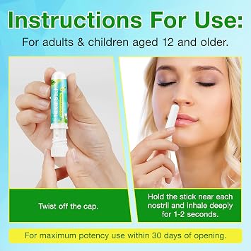 4 Pack Nasal Stick,Nasal Inhaler Stick,Nose Inhaler Boost Energy Set,Inhaler,Sinus & Congestion Relief, Daily Relaxation, Stress Relief, Pure Natural Ingredients