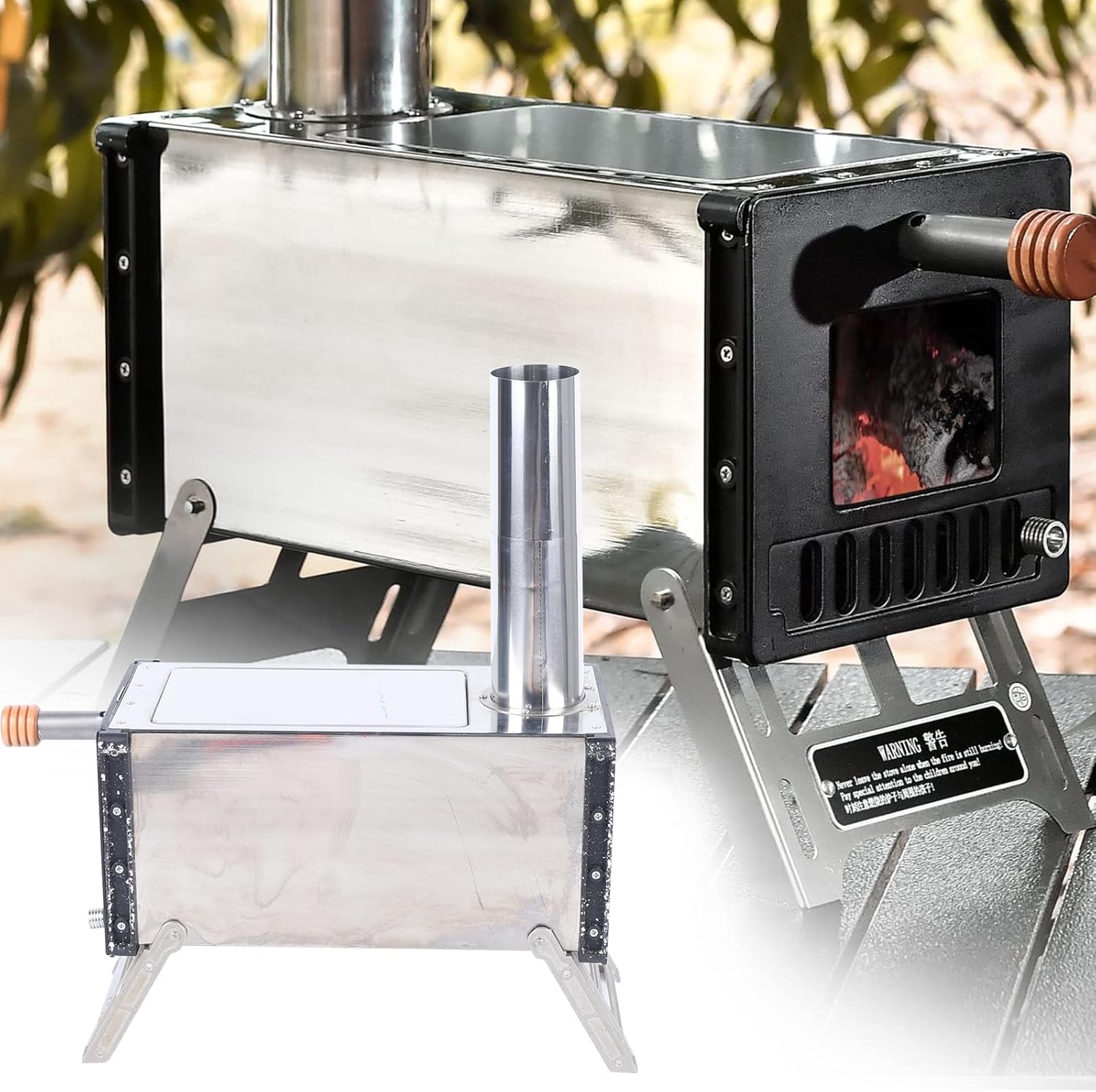 Buy Portable Camp Stove, Stainless Steel Multipurpose Camping Tent