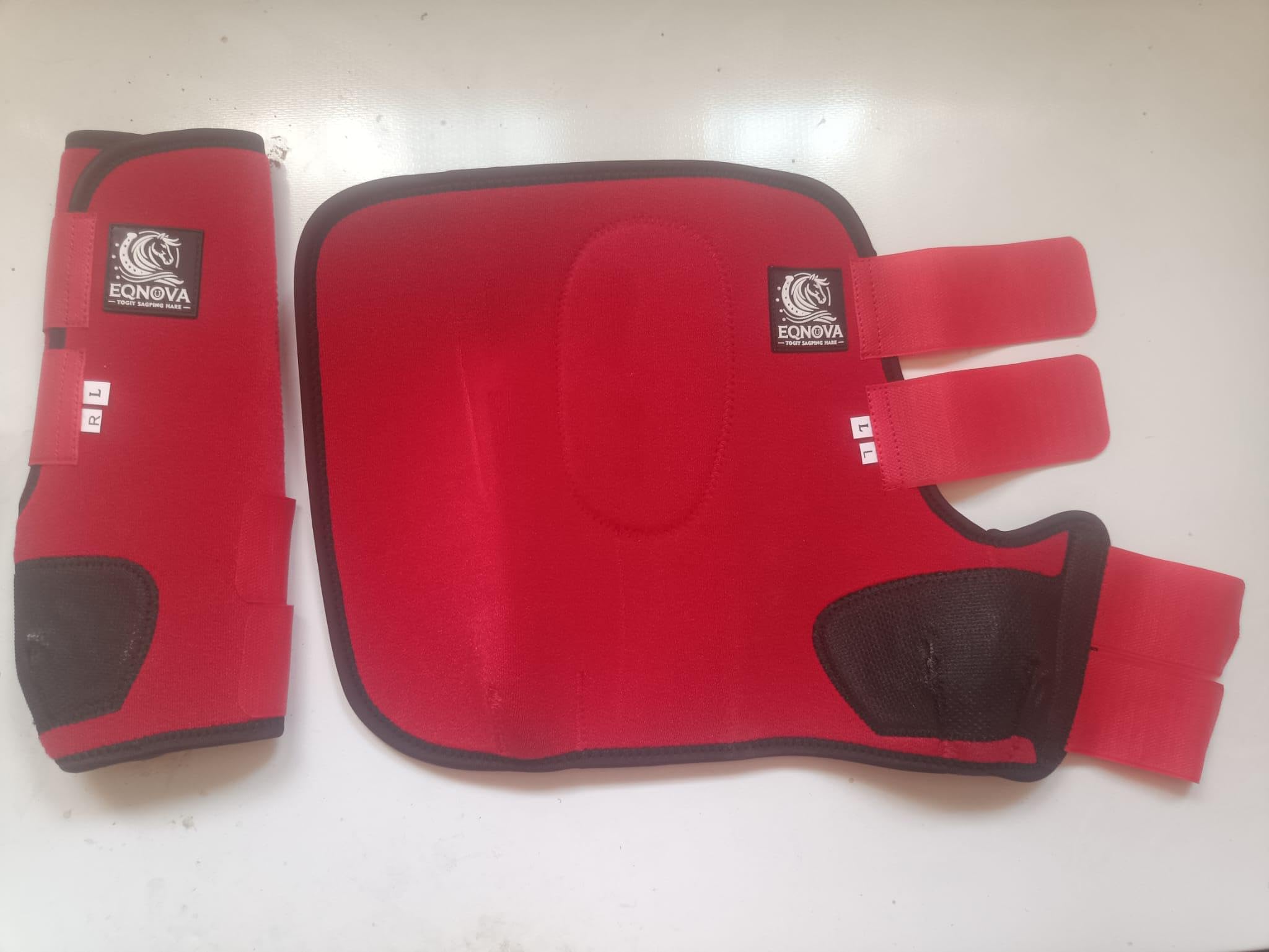 Genérico Protectores de Caballo de Neopreno – Set de 2 – Alta Resistencia y Comodidad – Talla única (Amarillo)