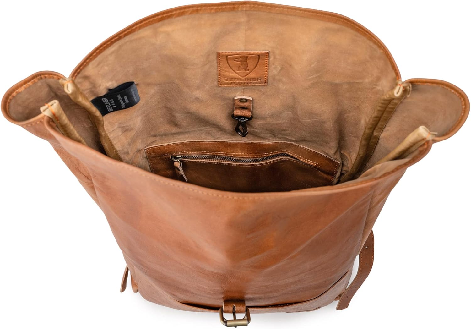 Berliner Bags Zaino Pelle Paris XL Zaino Donna Zaino Uomo Vintage Marrone per Lavoro o Viaggio