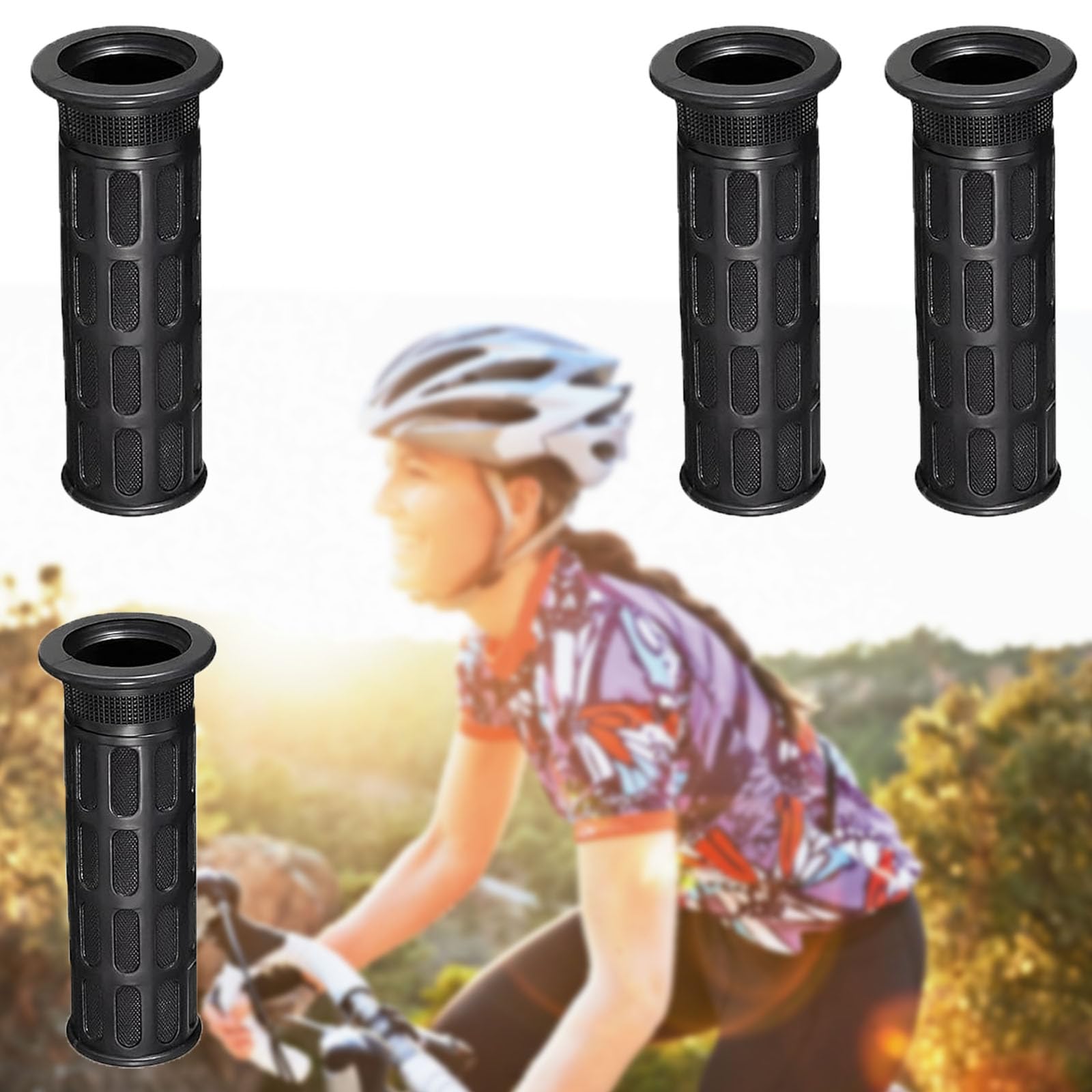 4er Set Schubkarrengriffe Aus Gummi - Rutschfeste Griffe Für Fahrrad, Motorrad & Rollstuhl