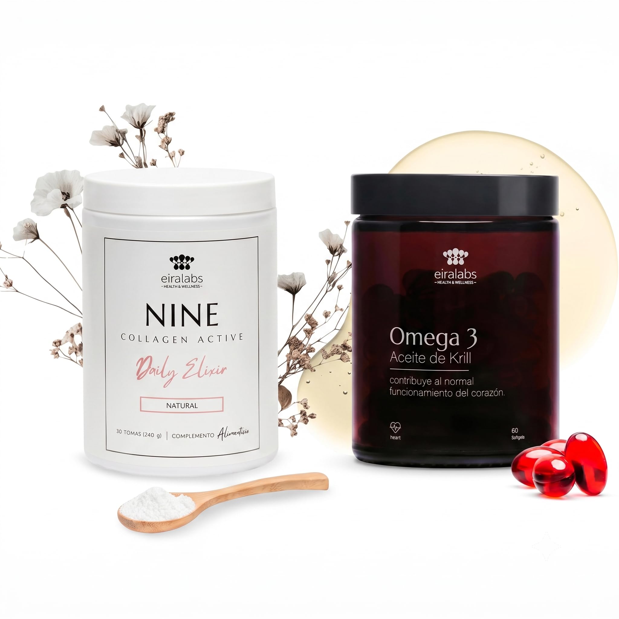 Pack de Colágeno Hidrolizado con Ácido Hialurónico y Omega 3