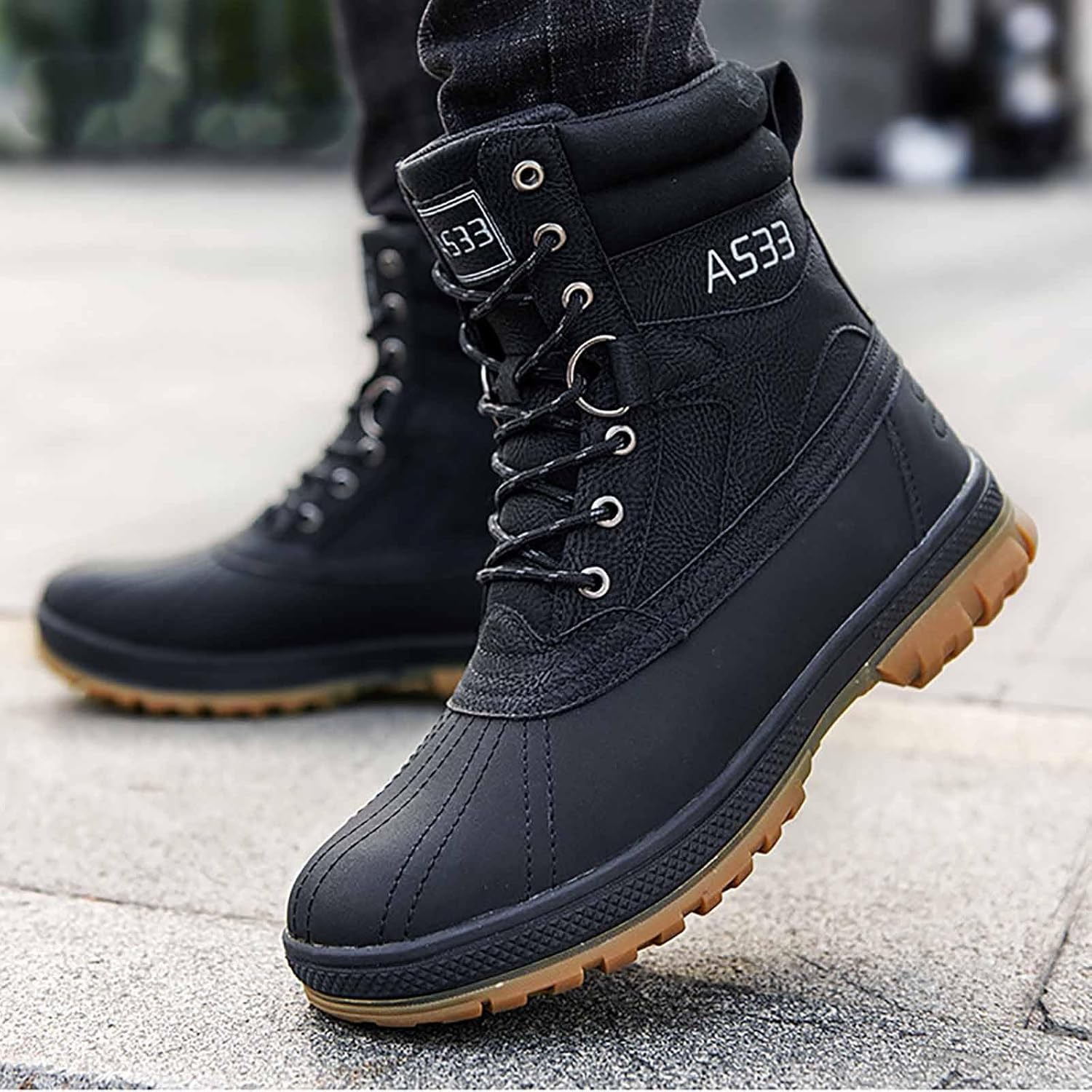 CLSQLXYJZC Lightweight Army Combat Boots, Men's Military Tactical Work Boots with Sports Socks Durable Outdoor Work Boots Desert Boots Breathable jungle Boots