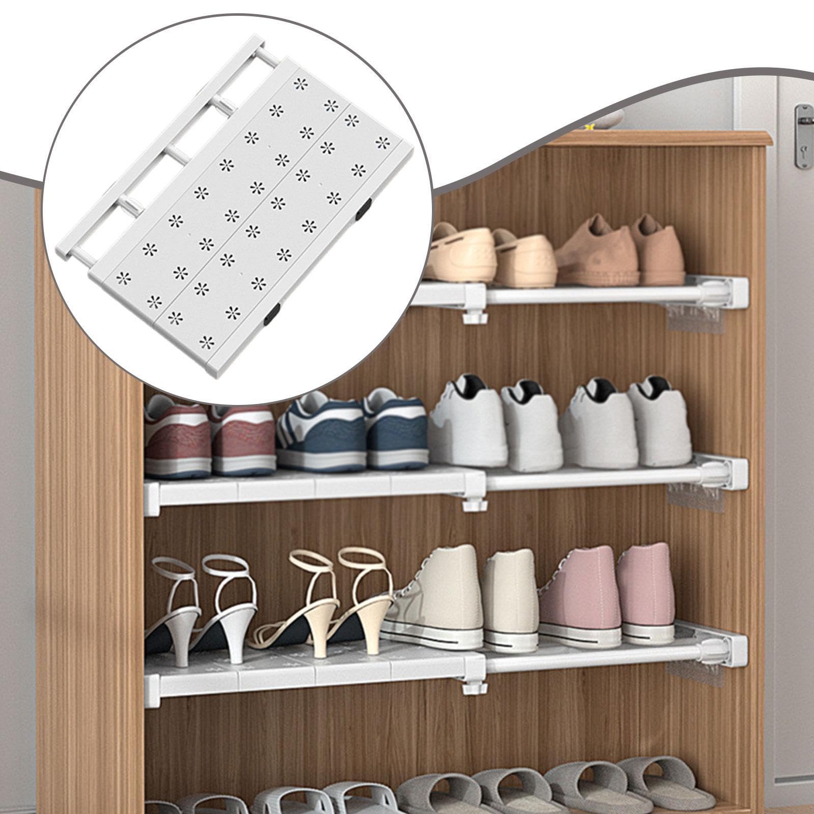 Qianly Schubladenteiler Modularer Organizer Erweiterbare Trennwand rutschfeste Pads Einfache Anbringung für Badezimmer Küche Studentenunterkunft, 30 bis 40 cm