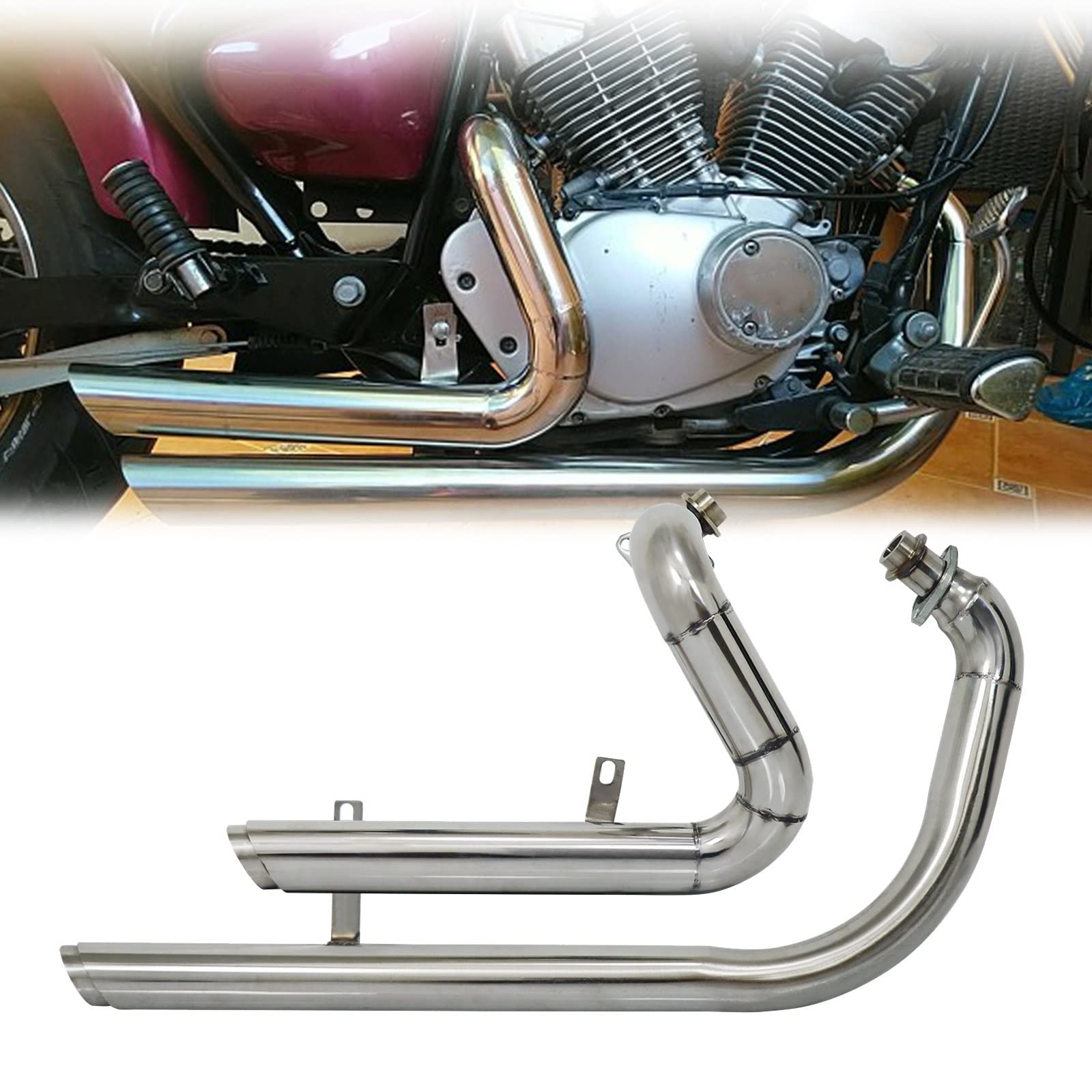 ビラーゴ250 スラッシュマフラー YAMAHAビラーゴ250マフラー ノーマル 