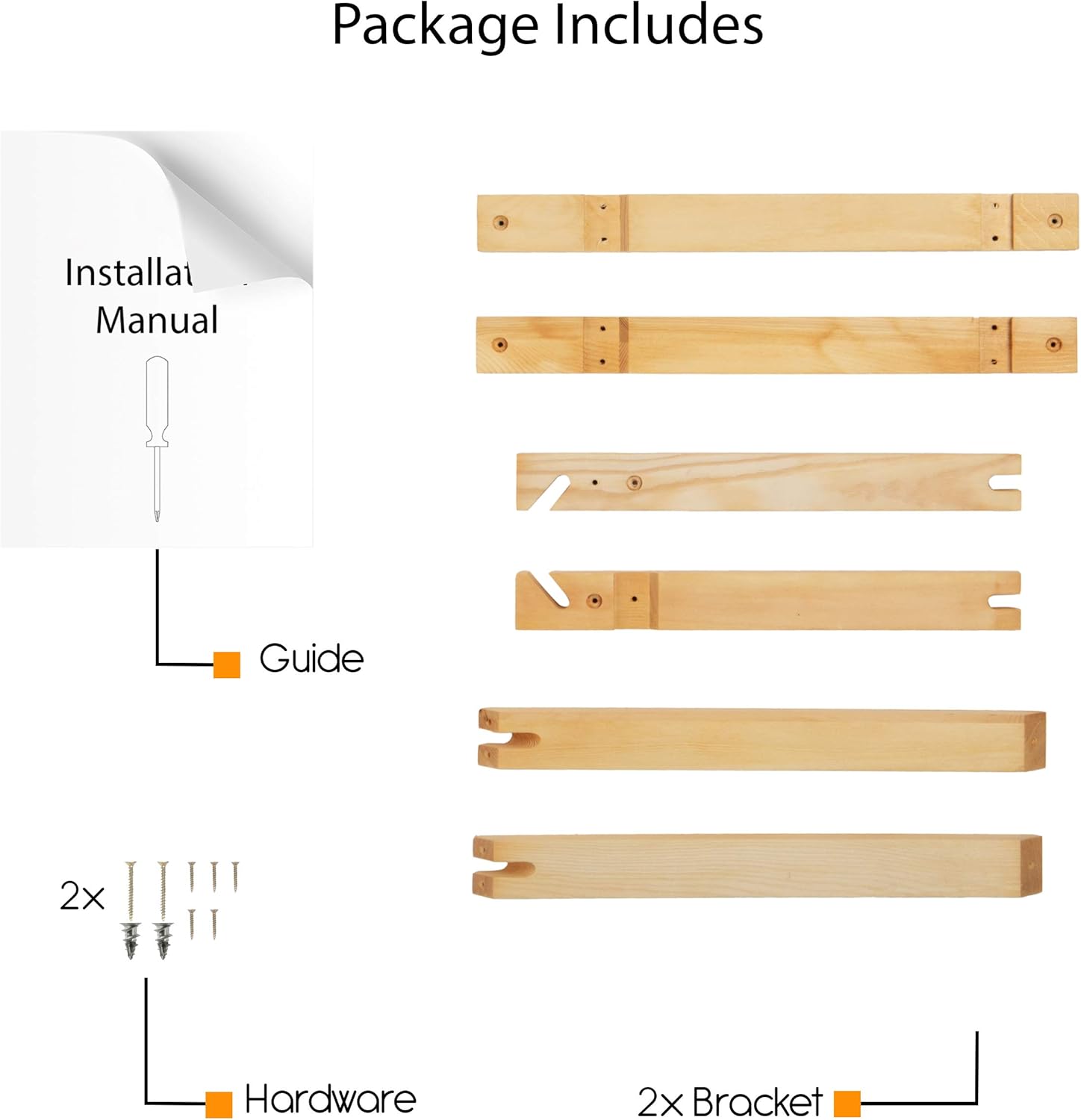 Rustic State Palma Wall Mount Wood Triangle Sconce Bracket for Plug in Hanging Pendant Light Lamp Cord Kit Fixture - DIY Shelf Project Decoration - Decorative Plant Hanger - Natural - Set of 2