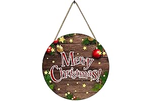 Festive Christmas Wreath Signs for a Warm and Welcoming Ambiance